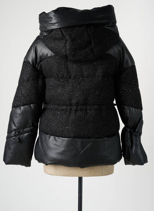 Doudoune poches a capuche noir GUESS femme