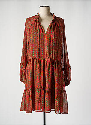 Robe mi-longue marron MOLLY BRACKEN femme