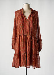 Robe mi-longue marron MOLLY BRACKEN femme