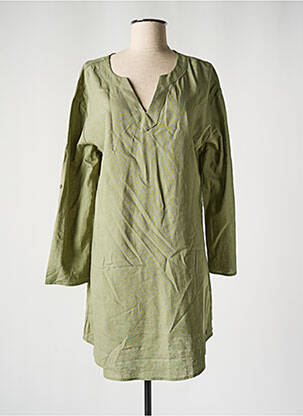 Robe courte vert CREAM pour femme