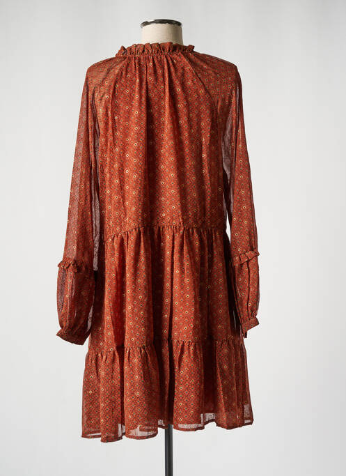 Robe mi-longue marron MOLLY BRACKEN femme