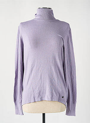 Pull col roulé violet MUSTANG femme