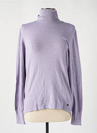 Pull col roulé violet MUSTANG femme