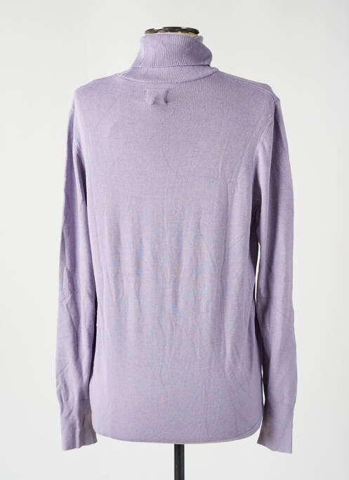 Pull col roulé violet MUSTANG pour femme