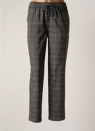 Pantalon droit taille élastique taille normale gris C'EST BEAU LA VIE femme