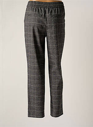 Pantalon droit taille élastique taille normale gris C'EST BEAU LA VIE femme