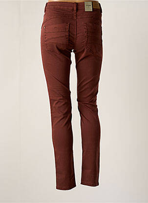Pantalon droit taille élastique marron CREAM femme