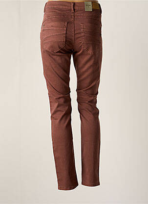 Pantalon droit taille élastique marron CREAM femme