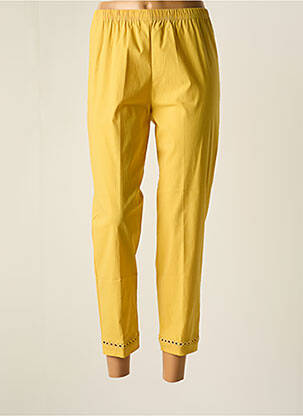 Pantalon 7/8 jaune FRANCK ANNA pour femme