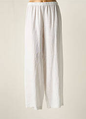 Pantalon large blanc SOPHIA CURVY pour femme seconde vue