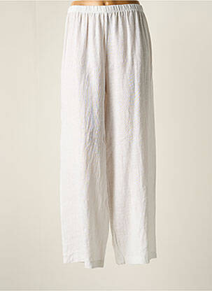 Pantalon large blanc SOPHIA CURVY pour femme