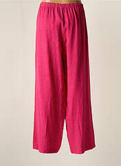 Pantalon large rose SOPHIA CURVY pour femme seconde vue
