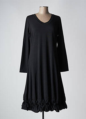 Robe mi-longue noir BORIS INDUSTRIES pour femme