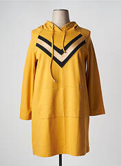 Robe pull jaune MALOKA pour femme seconde vue