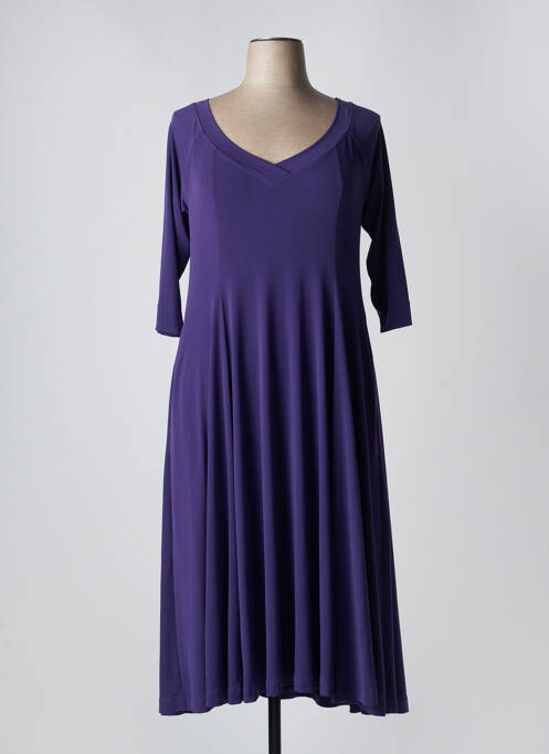 Robe longue violet MAT. pour femme