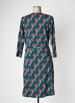 Robe mi-longue manches longues manches longues bleu 4 FUNKY FLAVOURS femme