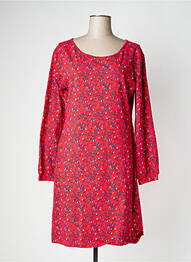 Robe mi-longue manches longues manches longues rouge TRANQUILLO femme