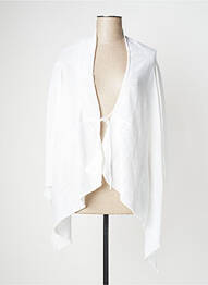 Gilet manches longues manches 3/4 blanc KOKOMARINA femme