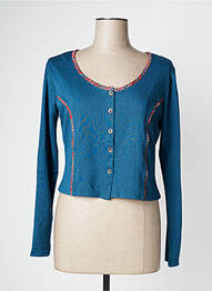 Veste casual col rond bleu PRETTY VACANT femme