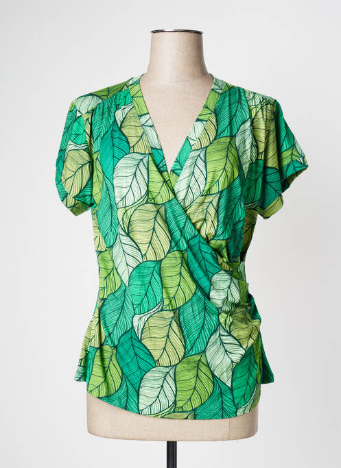 T-shirt imprimé fantaisie manches courtes vert CISSI OCH SELMA femme