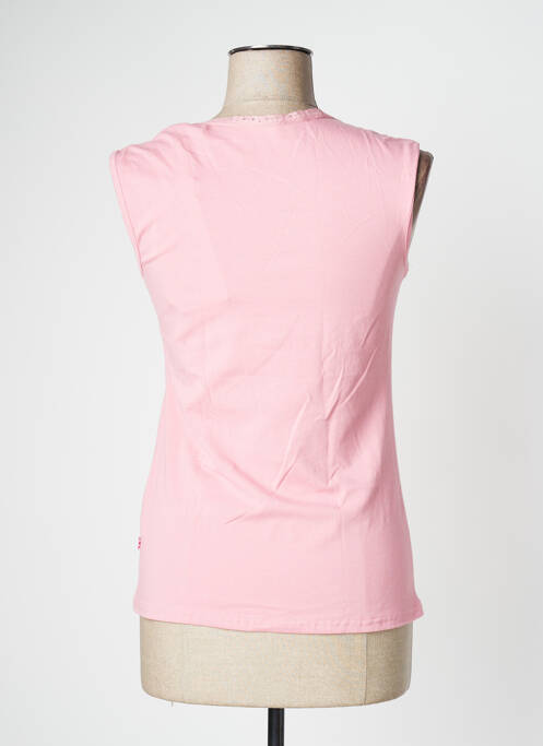 T-shirt stretch manches courtes rose BLUTSGESCHWISTER femme