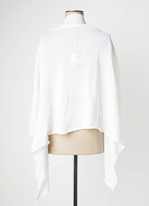 Gilet manches longues blanc KOKOMARINA pour femme