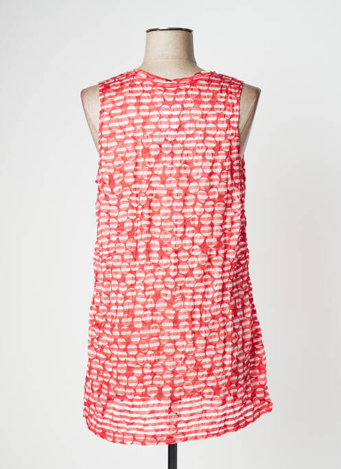 Débardeur rouge POISSONS BLANCS pour femme