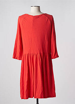 Robe mi-longue manches 3/4 manches 3/4 rouge MES SOEURS ET MOI femme