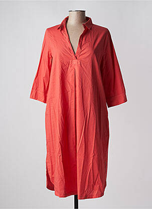 Robe mi-longue manches 3/4 manches 3/4 rouge MES SOEURS ET MOI femme
