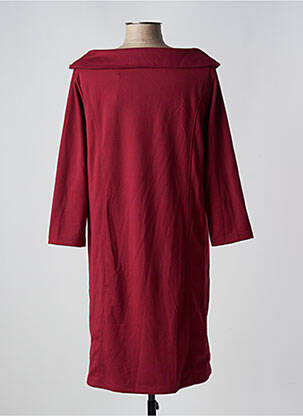 Robe mi-longue manches 3/4 manches 3/4 rouge G!OZE femme