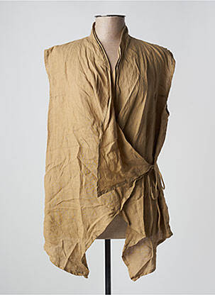 Veste casual coupe droite beige ARTHURIO LINO femme
