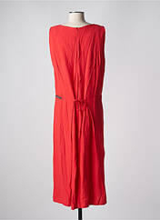 Robe longue rouge POISSONS BLANCS pour femme seconde vue