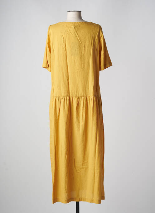 Robe longue manches courtes manches courtes jaune MES SOEURS ET MOI femme