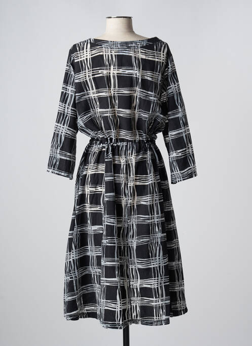 Robe mi-longue noir G!OZE pour femme