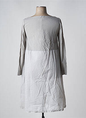 Robe mi-longue manches longues manches longues gris LES PIPLETT'S femme