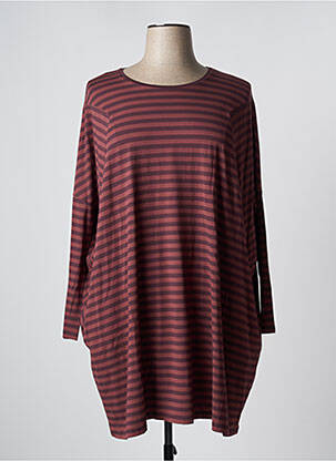 Robe mi-longue manches longues manches longues marron MES SOEURS ET MOI femme