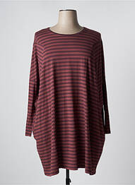 Robe mi-longue manches longues manches longues marron MES SOEURS ET MOI femme