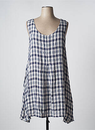 Robe mi-longue sans manche sans manche bleu LES PIPLETT'S femme