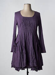 Robe mi-longue violet MAIS IL EST OU LE SOLEIL pour femme seconde vue