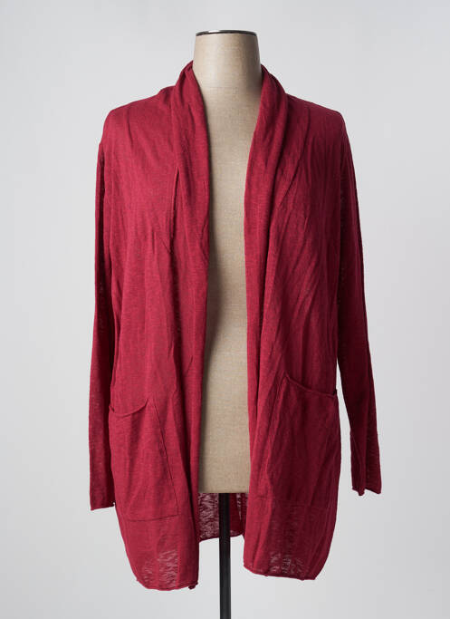 Gilet manches longues rouge EXELLE pour femme