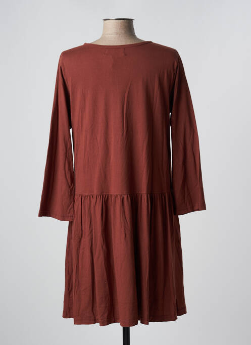 Robe mi-longue marron LES PIPLETT'S pour femme