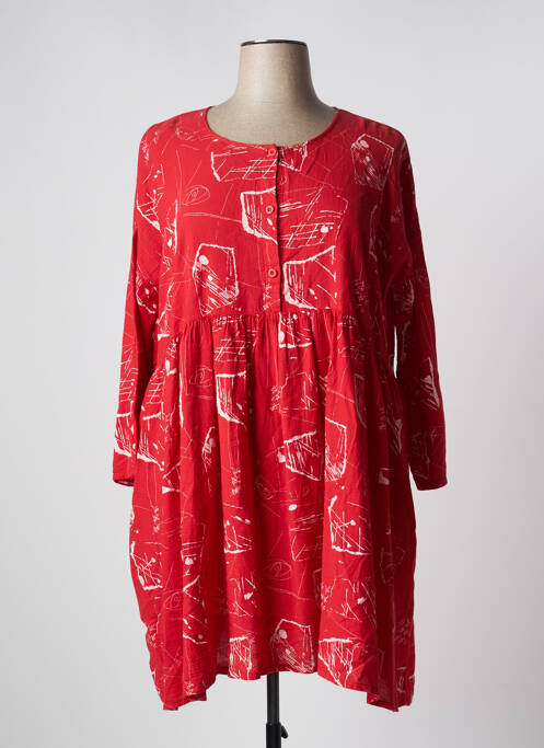 Robe mi-longue rouge MES SOEURS ET MOI pour femme