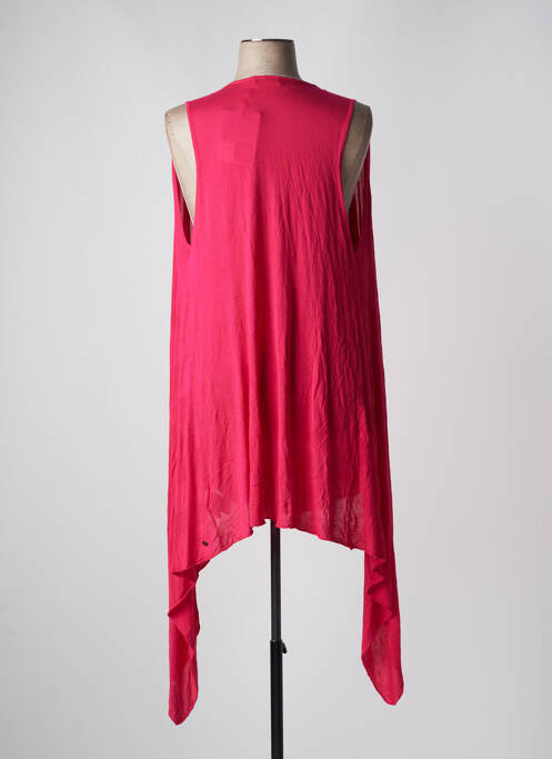 Tunique sans manche rose MAIS IL EST OU LE SOLEIL pour femme