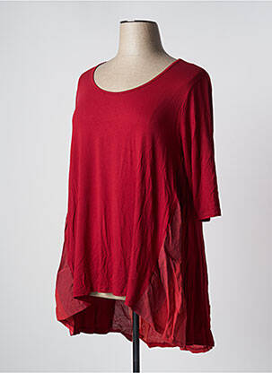 Tunique manches longues col rond rouge G!OZE femme