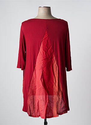 Tunique manches longues col rond rouge G!OZE femme