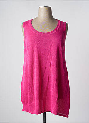 Tunique sans manche col rond rose KOKOMARINA femme