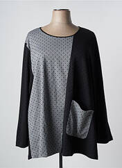 Tunique manches longues noir G!OZE pour femme seconde vue