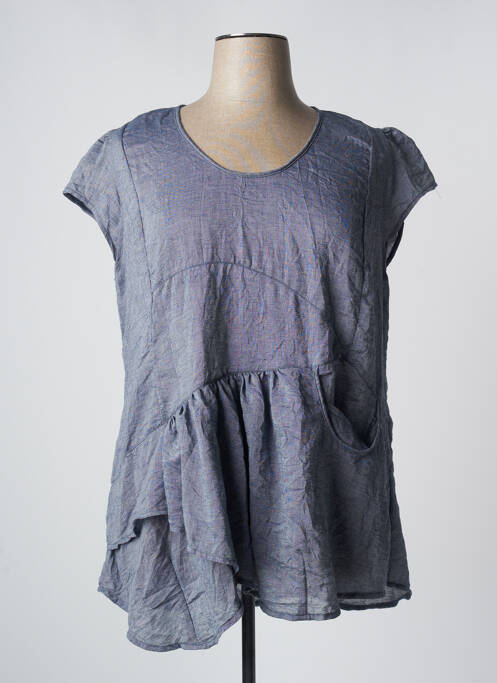 Tunique manches courtes bleu OLIVER JUNG pour femme