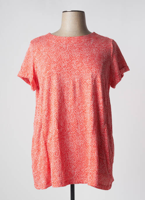 Tunique manches courtes orange LILY & ME pour femme