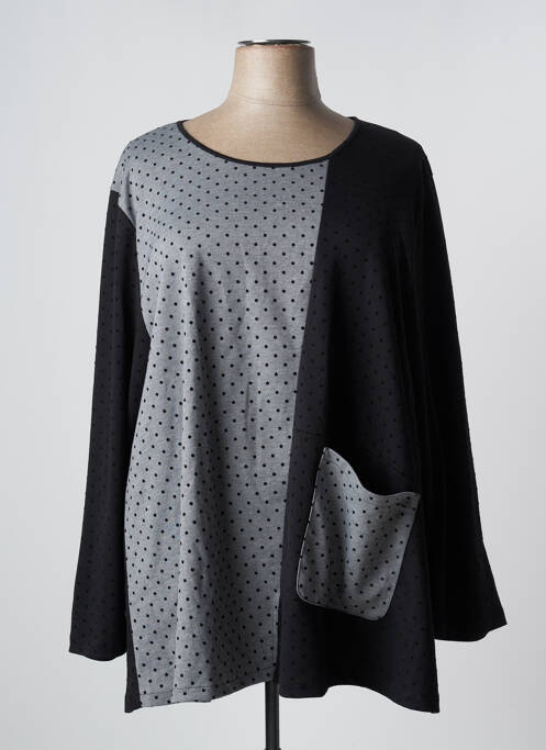 Tunique manches longues noir G!OZE pour femme